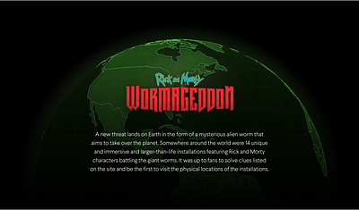 Wormageddon: A global Rick and Morty scavenger hunt