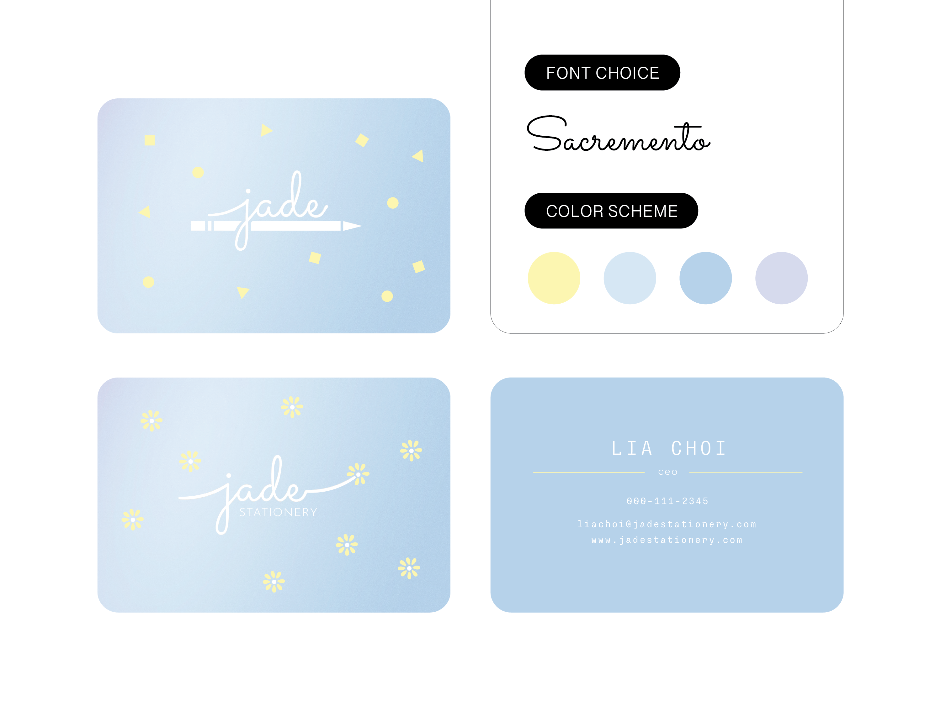 Jade Stationery Logo Design adobe illustrator branding graphic design illustration logo logo design typography