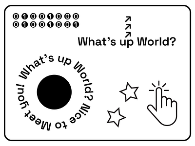 What's Up World? adobe illustrator graphic design illustration typography
