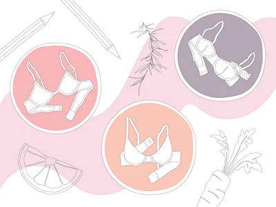 Sketching Lingerie adobe illustrator graphic design illustration