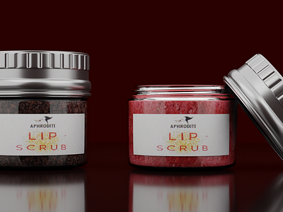 Lip Scrub - Aphrodite 3d 3d ad 3d advertisement advertising animation aphrodite blender blender 3d blender3d branding cyclesrender instagram brand lip scrub render scrub skincare