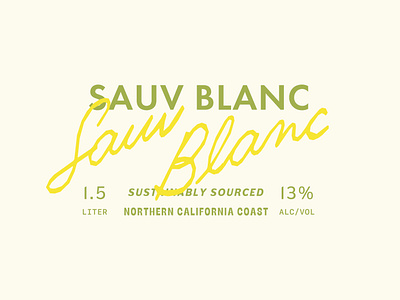 Sauv Blanc Layout illustration layout lettering packaging print type typography