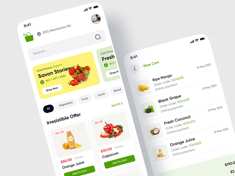 Grocery App UI Kit by Oyasim Ahmed on Dribbble