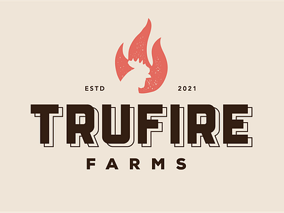 Trufire Farms brand brand designer branding farm logo food brand food logo graphic designer graphics logo logo design logo designer logos restuarant branding shirt designer trufirefarms tshirt design
