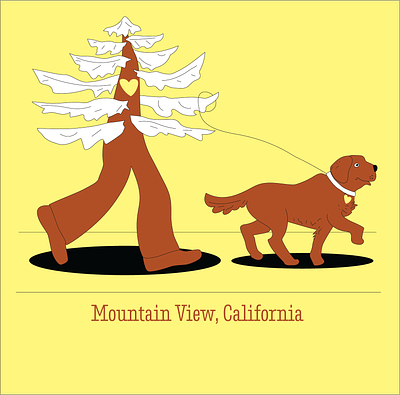 We Do In Mountain View, (California) branding cartoon comic design graphic design illustration logo typography vector