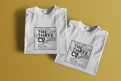 The Three Co brand brand design branding elegant floral fluid graphic design logo logo design logos t shirt design t shirt graphics