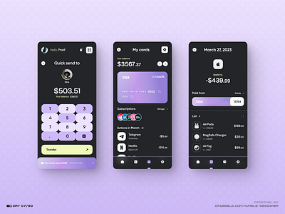 Banking App | Design Challenge | Day 08/90 build designdrug pradspective pradyumna product design ui uiux watchmegrow