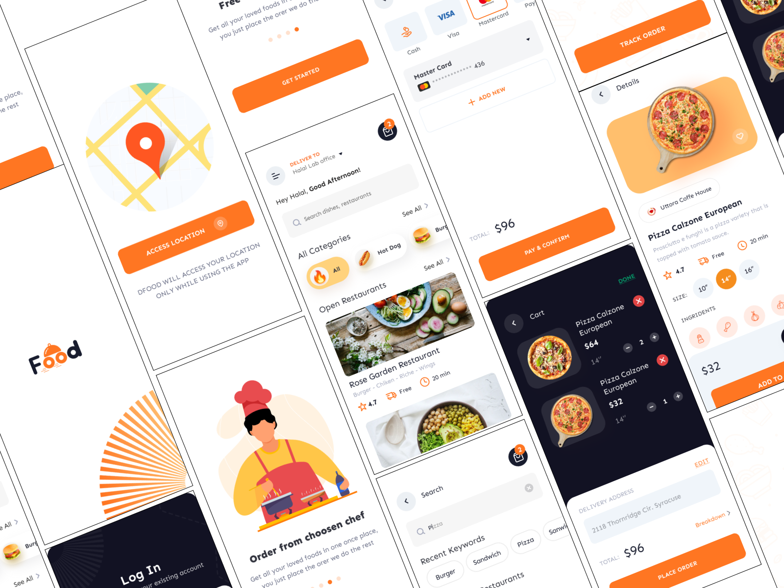 Food Delivery App UI 3d animation app appui branding design figma graphic design logo motion graphics prototyping typography ui user user research ux