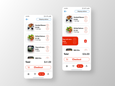🛒Checkout preview screens a11y appuidesign barbeque food bbq case study casestudy check out checkout color theory colour contrast ratio delivery light mode mobileux preview product designer productdesign review ux wcag
