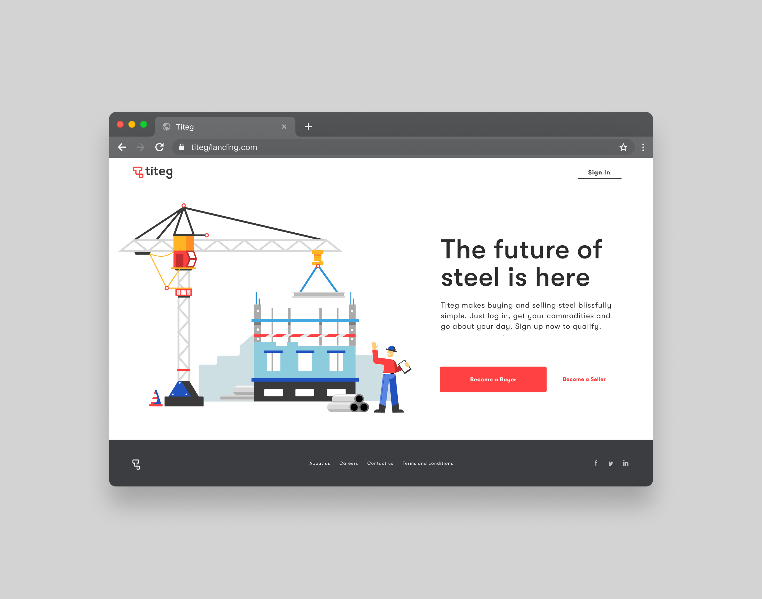Trucking & Steel commodity marketplace platform branding illustrat illustration transport trucking ui userflow web app