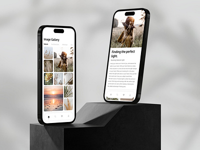 Photo Inspiration App figma mobile photo app product design ui