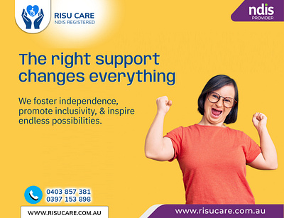 The Right Disability Support Social Media Post branding community support creative inspiration design disability australia disability melbourne disability provider disability provider australia disability support australia graphic design illustration inclusion matters inspiration of the day ndis provider ndis provider australia ndis provider melbourne ndis support melboure social media inspiration