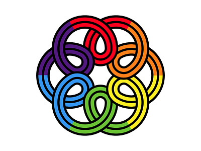 Day 15 Radial Repeat 3 🏳️‍🌈⁠ adobeillustrator art artwork design dribbble illustration rainbow repeat vector