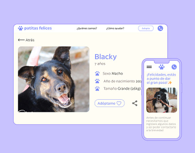 Happy paws concept design mobile website responsive ui ux