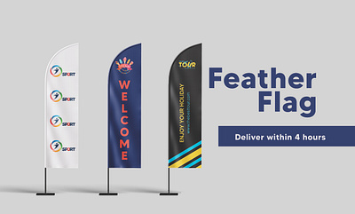 Promotional Feather flag, outside flag design branding design feather flaf flag flag design graphic design promotional flag rollup banner standee