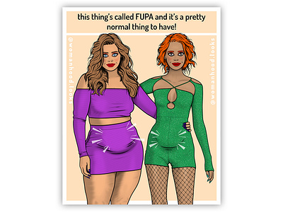 FUPA! activism body positive art body positivity clothes empowerment fashion fashion illustration feminism illustration