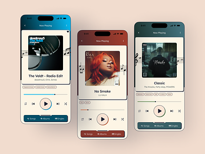Daily UI Challenge #009 - Music Player app daily challenge daily ui 009 figma interface design music player ui ui ux ux