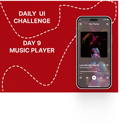 MUSIC PLAYER- DAY 9 DAILY UI CHALLENGE design graphic design illustration ui ux