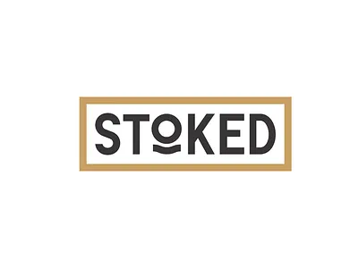 STOKED branding concept graphic design illustration logo typography