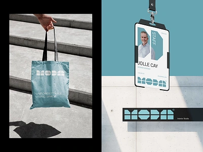 MODA® Interior Studio: Mockups animation brand implementation branding graphic design hoodie id card merch merch design mock up mockup mockup design mockups motion graphics name card shirt tote bag tshirt