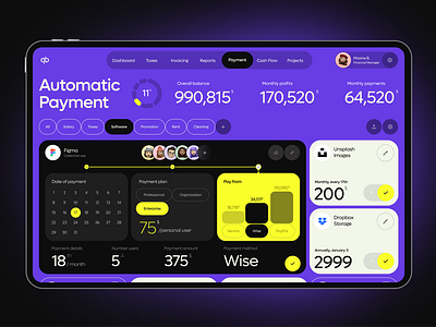 Finance Management App banking banking app design design challenge designer finance finance app finance management futuristic money product design trendy ui ui design ux vibrant colors