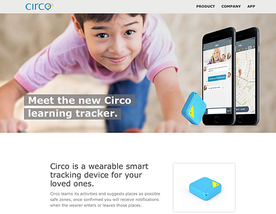 Circo Website design tracking ui website