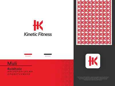 Fitness Logo, Gym, K letter, Modern, Logo, Logo design applogo brand design clean energy fitness fitness app icon gym health kletter lettermark logo logodesign logodesigner logoidea logoinspiration logoroom minimal modern sport workout