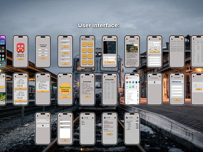 Rail Pass Pro appdesign graphic design railwayapp solution uiux