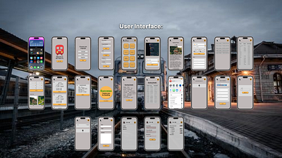 Rail Pass Pro appdesign graphic design railwayapp solution uiux