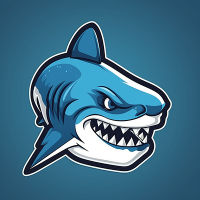 Shark mascot logo animal brand branding company design elegant illustration logo vector