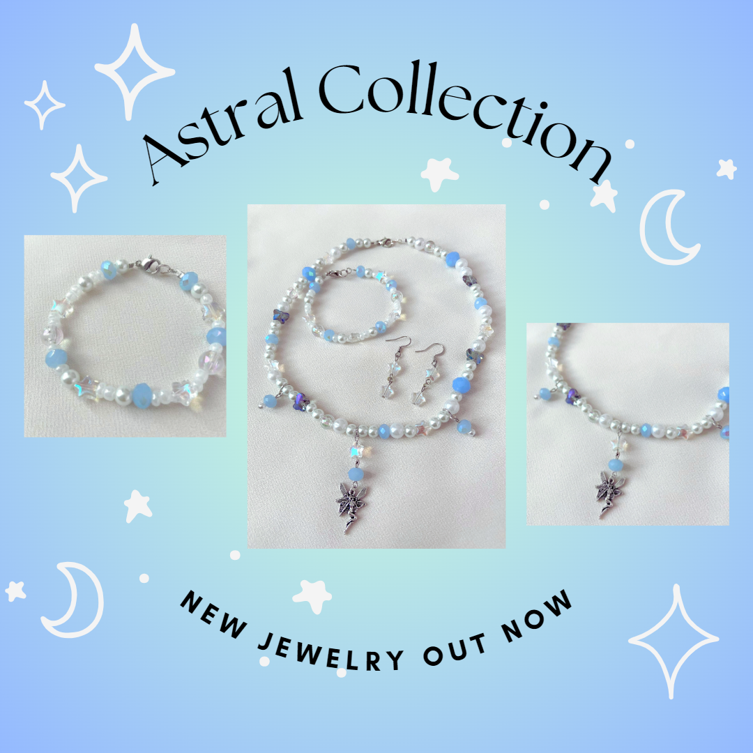 Astral Jewelry Collection app branding colourful design gradient graphic design jewelry photography social media stars typography