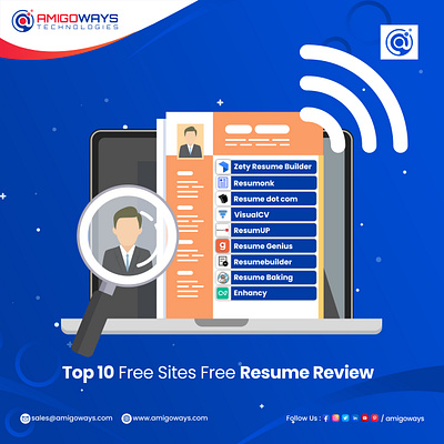 Top 10 Free Sites For Resume Review amigoways amigowaysteam branding