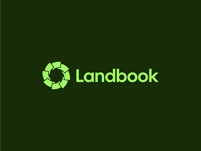 Landbook Logo Rebrand Concept book brand branding landbook logo logomark logotype modern pages paper simple website