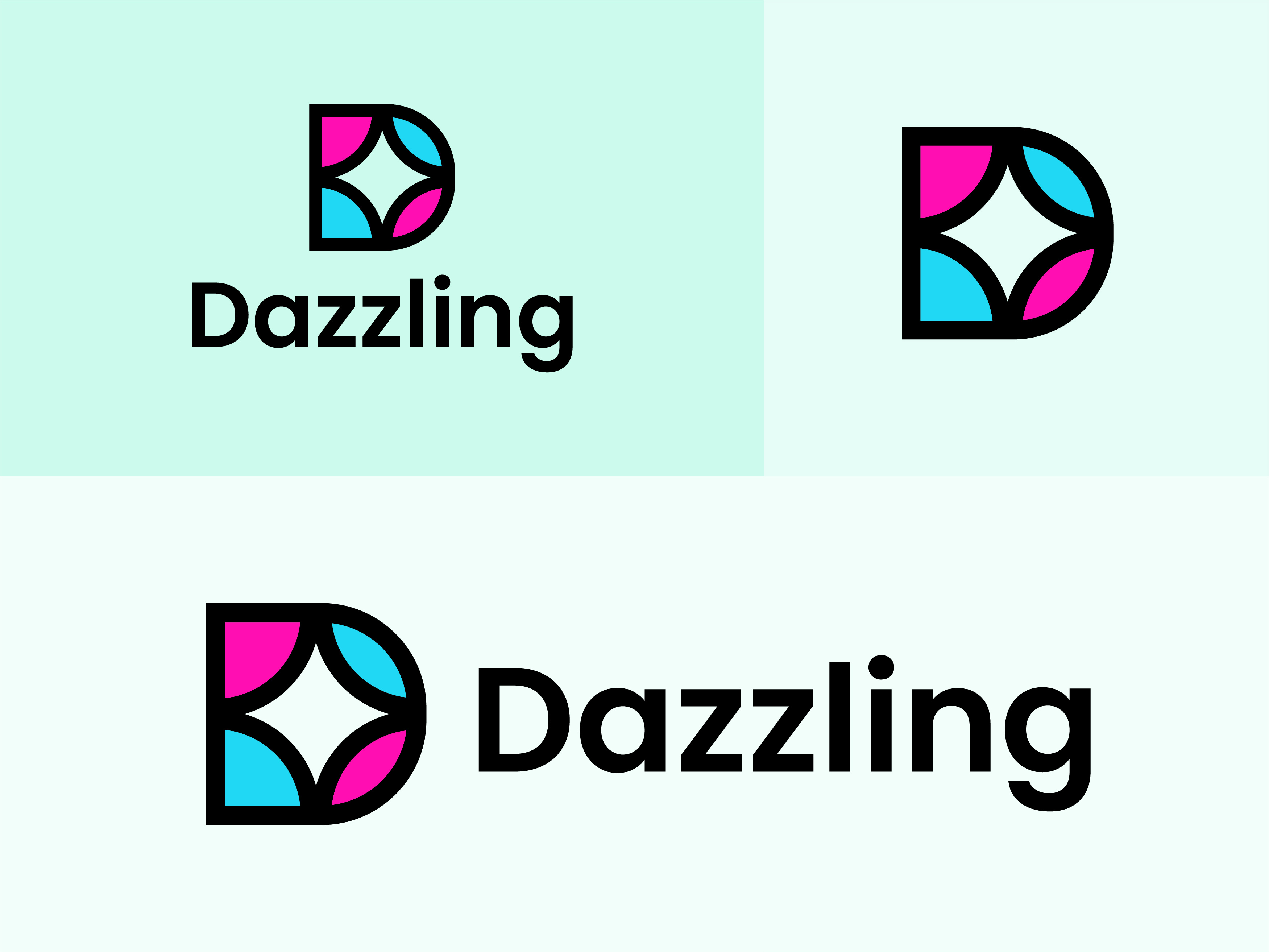 D logo, Dazzling logo design by Rafiz Studio on Dribbble