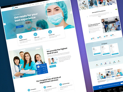 Mebid - Medical Health & Doctors Clinic best shot on dribbble clinic envytheme healthcare hospital landing page medical ui ux uxdesign web design