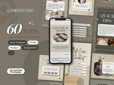 Green Olive Engagement Instagram Template aesthetic design graphic design marketing post sosial media story