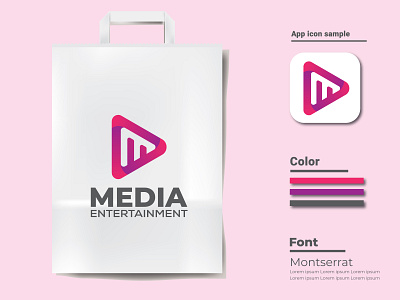 Media logo design m latter logo m logo media logo new media logo