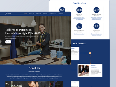Landing Page - Fashion Alteration alteration landing page tailor web design