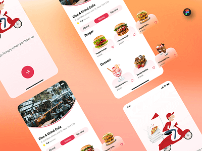 Food Delivery App UI/UX app ui design graphic design ui uiux