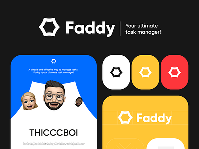 Faddy - Logo design for a task management platform brand guideline brand identity branding clean colors graphic design logo logo design minimal saas platform visual identity
