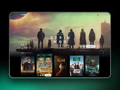 Tabii | Movie app redesign app design minimal movie movie app netflix redesign series tabii turkey tv app ui