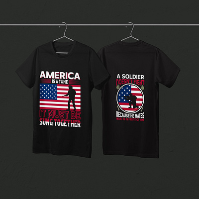 USA Army T-shirt Design illustration