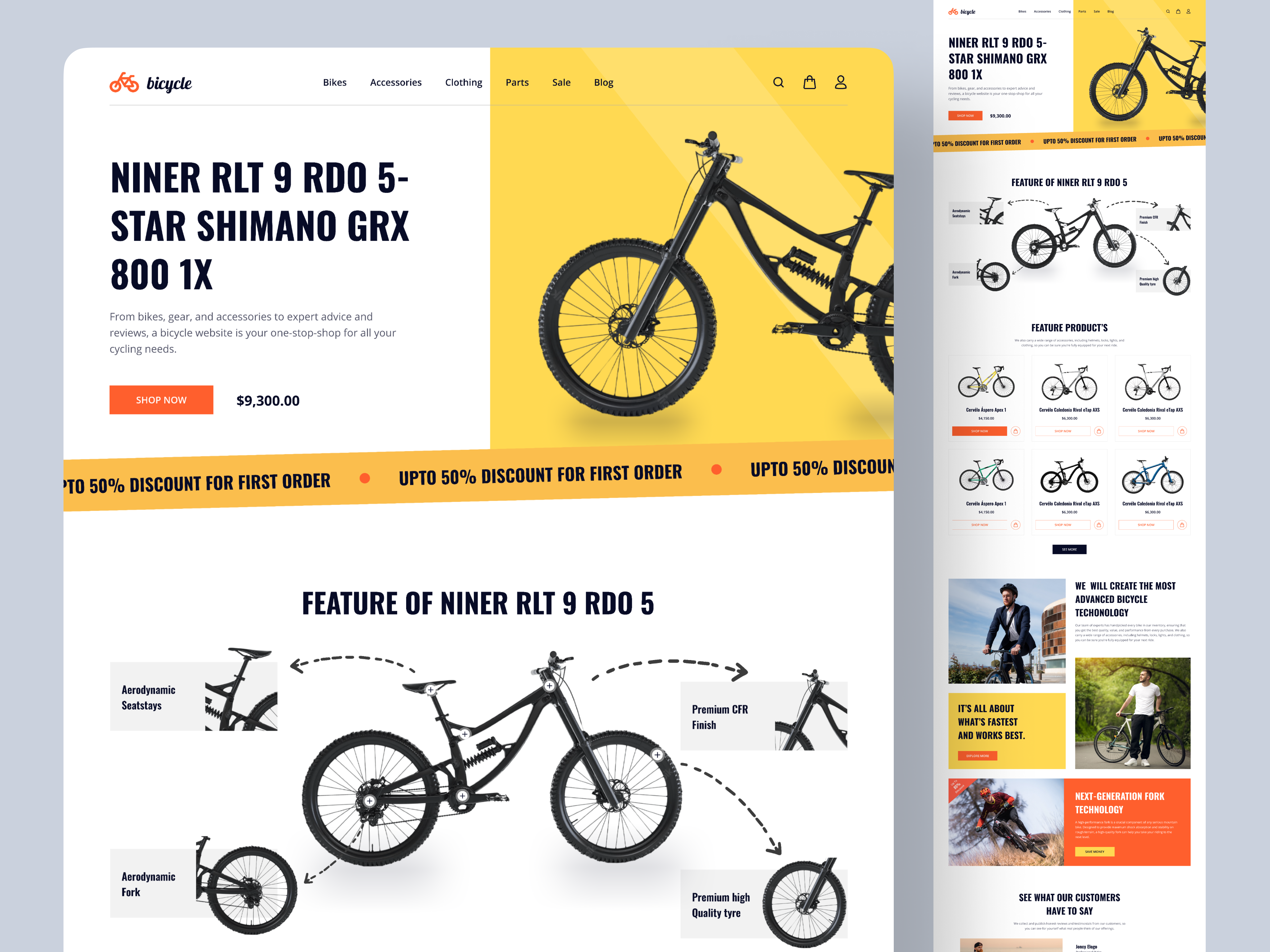 Bicycle Store Website by Nasim ⛹🏻/u200d♂️ for Artiflow on Dribbble