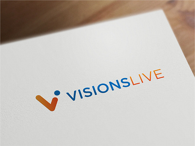 Visionslive Logo Design branding design graphic design icon illustration logo typography vector