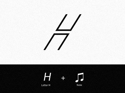 HipHop Company Logo ( Letter H ) brand branding brandmark concept flat hiphop idea illustration letter h logo logo brand logomark mark minimal minimal logo modern music music logo note simple logo