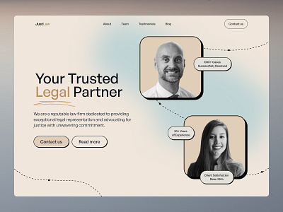 JustLaw - Law Firm Website advocate branding design graphic design landing page law law firm legal service website ui web design