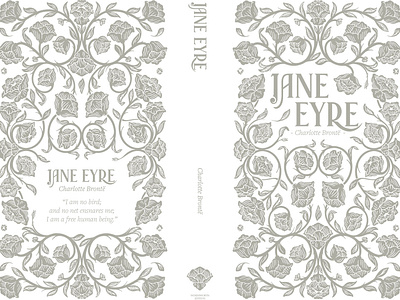 Jane Eyre illustration, typography & Pattern book. arabesque book cover edition flowers graphism illustration poetry romanticism typography