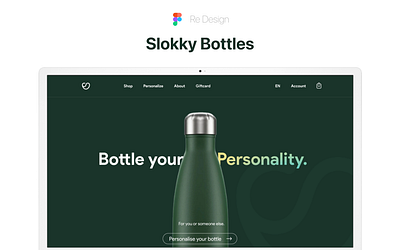 Slokky Bottles Redesign bottle bottle website ui uidesign user interface design ux water bottle design website design