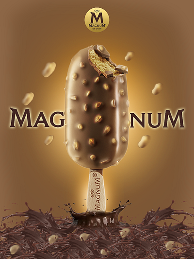 Magnum Ice Cream branding graphic design ice cream