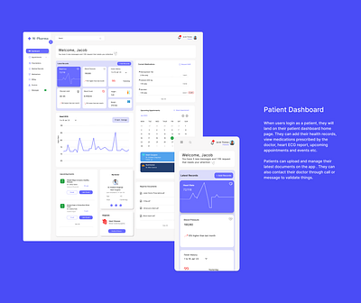 M-Pharma-Patient Management System figma high fidelity prototyping ui design ux design wireframe